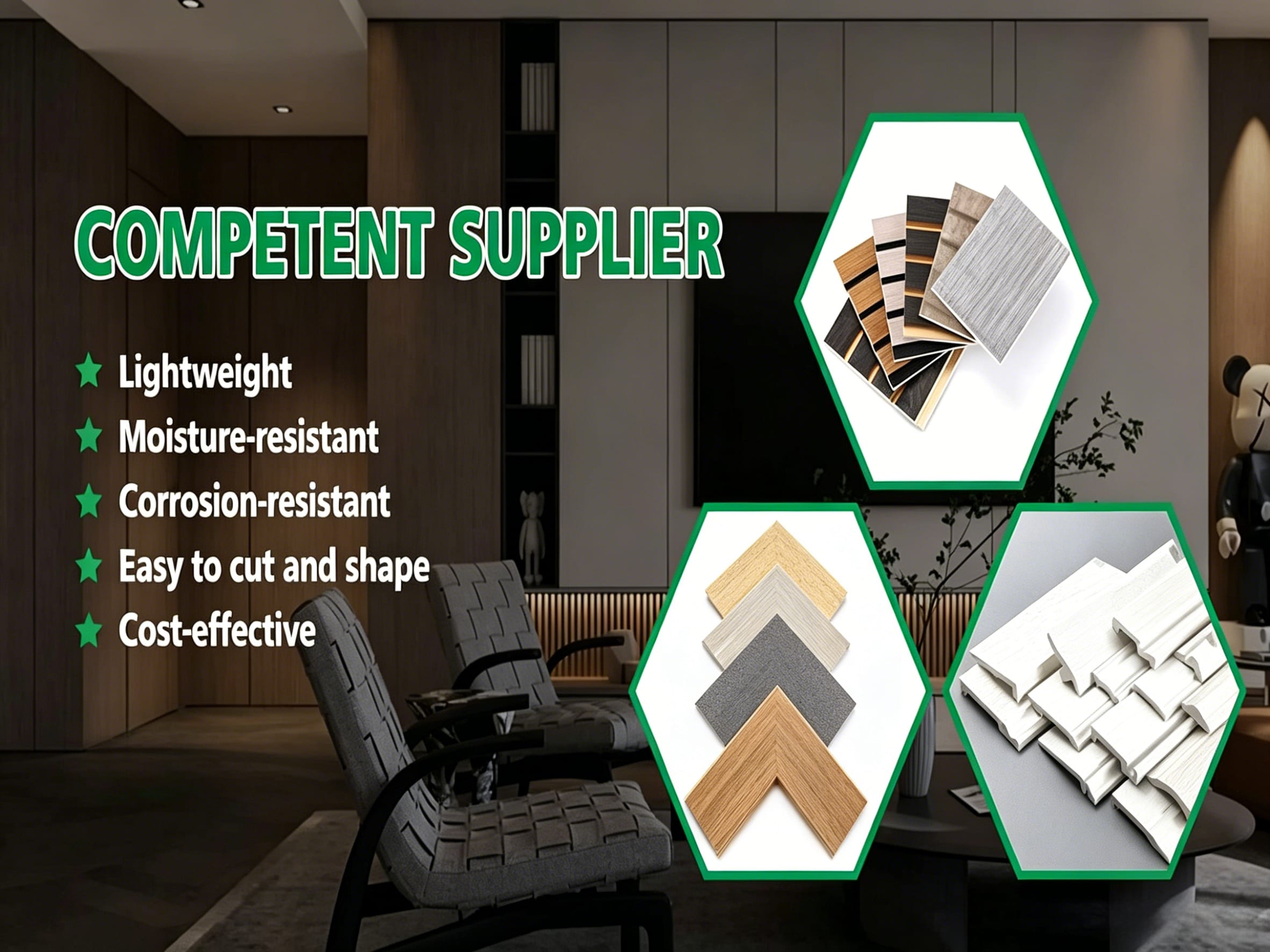 Competent supplier wall panel banner